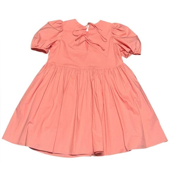 Tuckernuck HYACINTH HOUSE Coral Pink Allie Puff Sleeve Babydoll mini dress xs - Picture 5 of 9